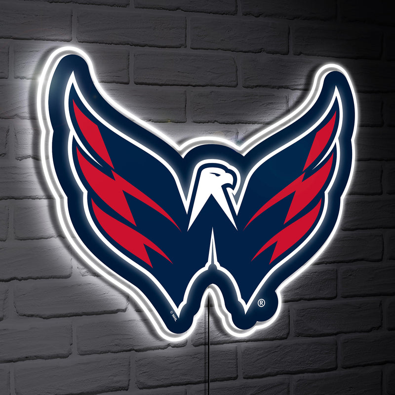 Washington Capitals LED Wall Decor, Glazelite, Logo