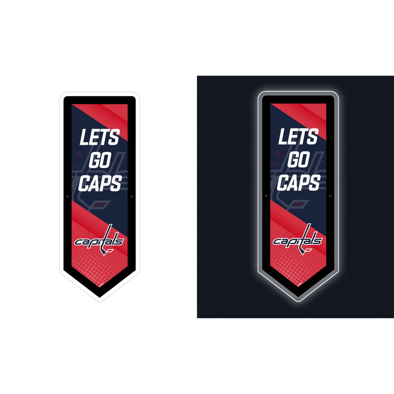 Washington Capitals Hockey Pennant Glazelite LED Decor