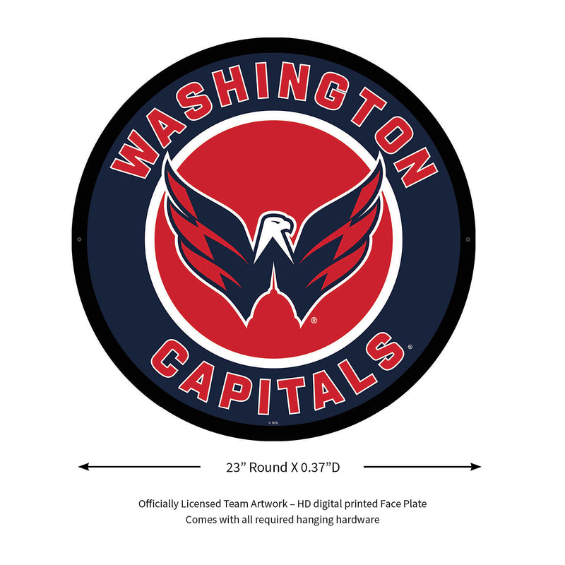 Washington Capitals Hockey Large Round Edgelite LED Decor