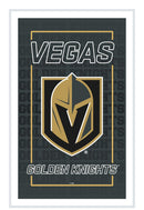 Vegas Golden Knights Hockey Rectangle Neolite LED Decor