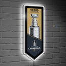 Vegas Golden Knights Stanley Cup Champions 2023 Glazelite Pennant LED Decor