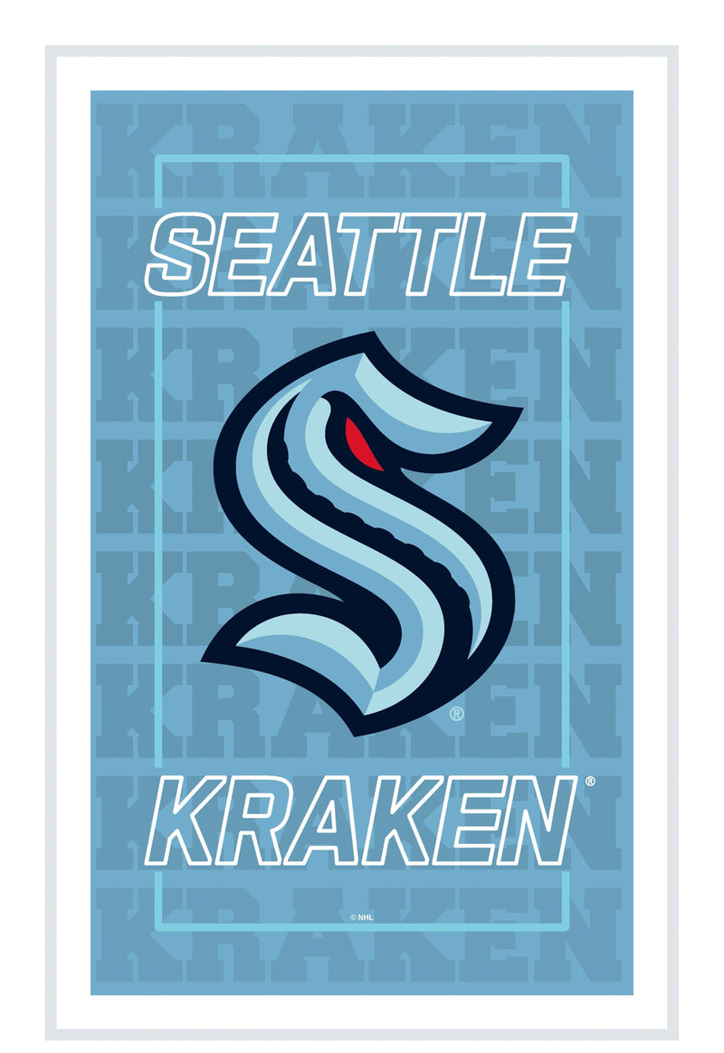 Seattle Kraken Hockey Rectangle Neolite LED Decor