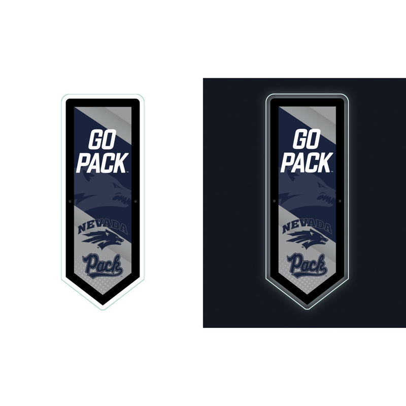University of Nevada College Pennant Glazelite LED Decor