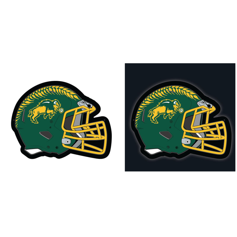 North Dakota State University College Helmet Edgelite LED Decor