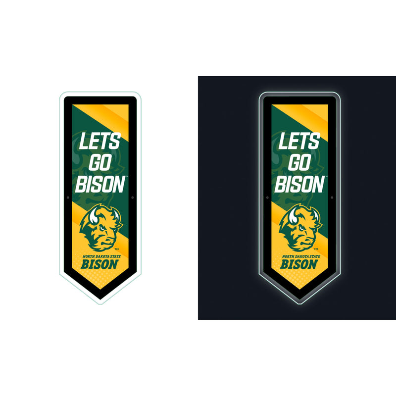 North Dakota State University College Pennant Glazelite LED Decor