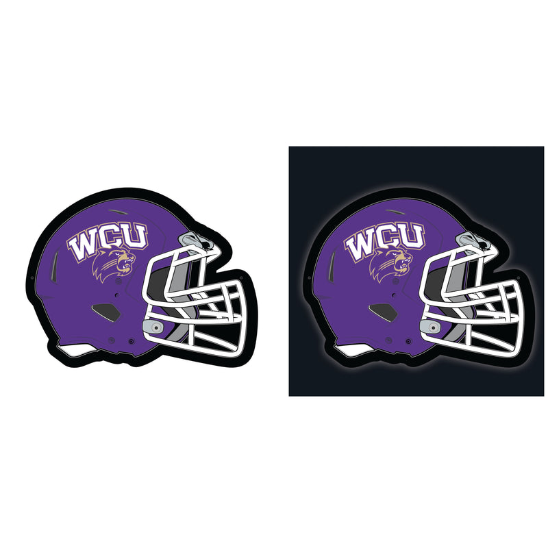 Western Carolina University College Helmet Edgelite LED Decor