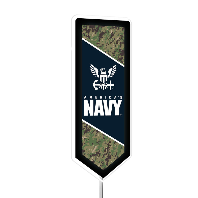 US Navy Glazelite Pennant LED Wall Decor