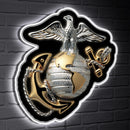 US Marines LED Wall Decor, Glazelite