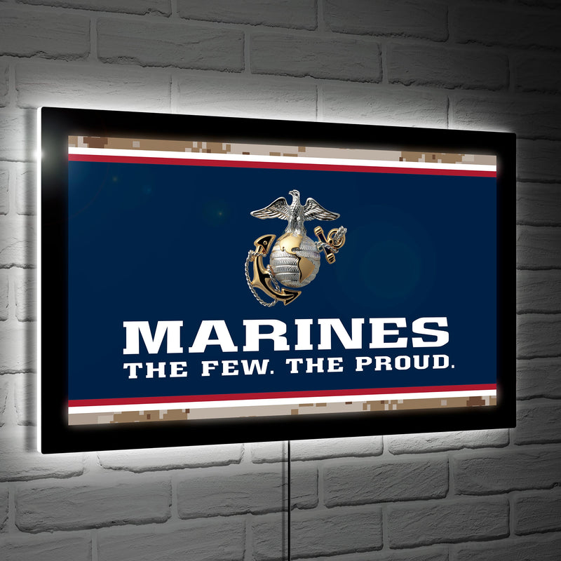 US Marine Corps Edgelite Rectangle LED Wall Decor