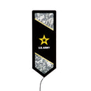 US Army Military Pennant Glazelite LED Decor