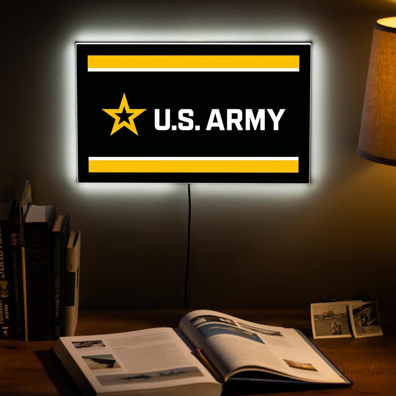US Army Military Rectangle Edgelite LED Decor