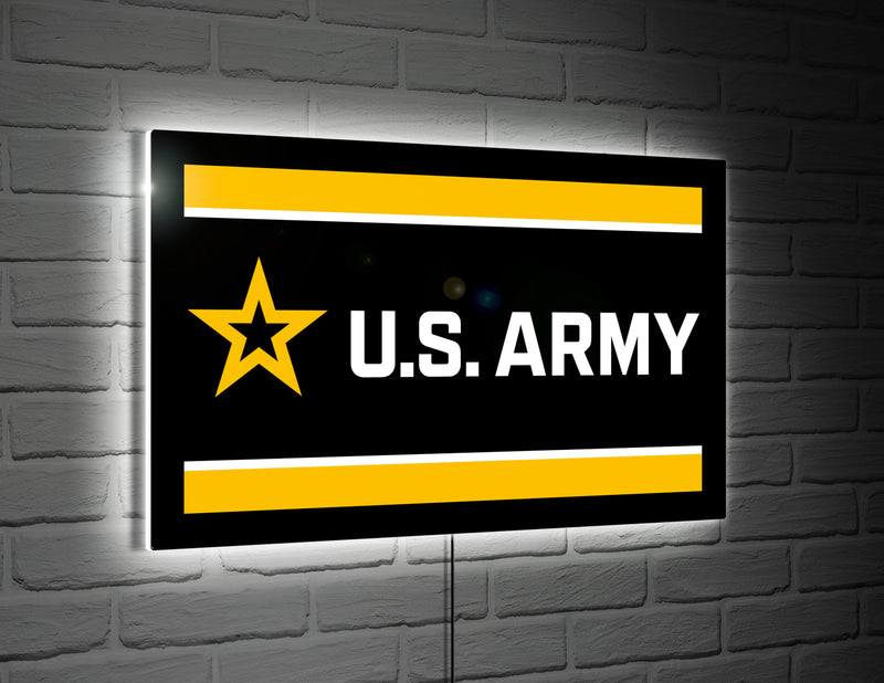 US Army Military Rectangle Edgelite LED Decor