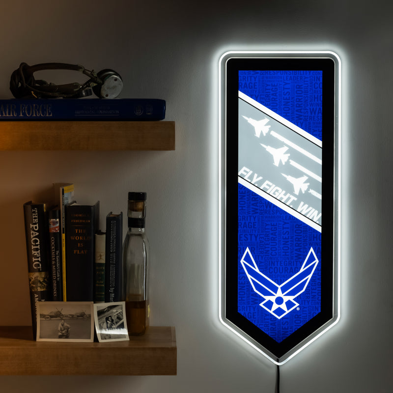 US Air Force Military Pennant Glazelite LED Decor