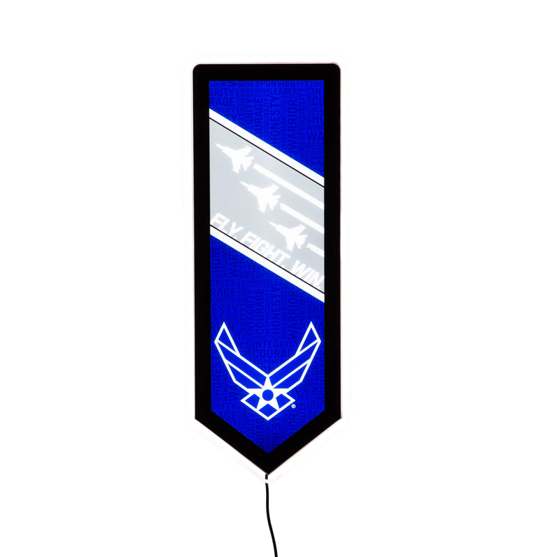 US Air Force Military Pennant Glazelite LED Decor