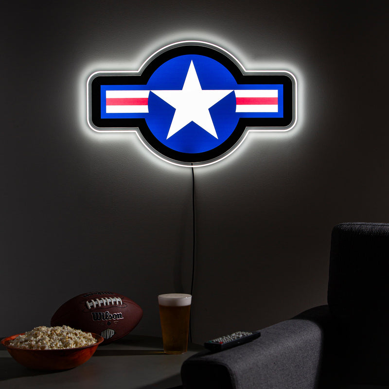 US Space Force LED Wall Decor, Glazelite, Logo