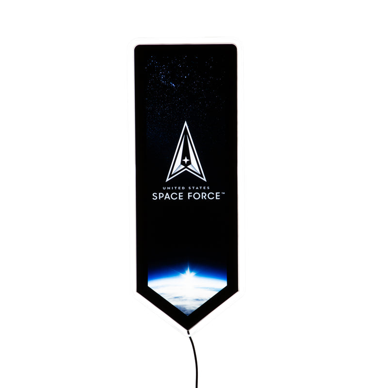 US Space Force Military Pennant Glazelite LED Decor