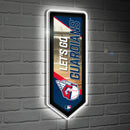 Cleveland Guardians Baseball Pennant Glazelite LED Decor