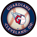 Cleveland Guardians Baseball Large Round Edgelite LED Decor
