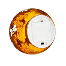 5" Glass LED Globe with Bee Design Table Decor,8led896