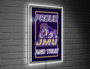 James Madison University College Rectangle Neolite LED Decor