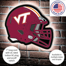 Virginia Tech College Helmet Edgelite LED Decor