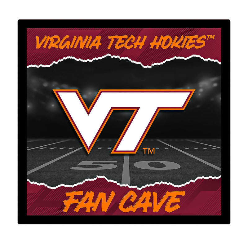 Virginia Tech 23"H x 23"L LED Wall Decor, Edgelite, Square