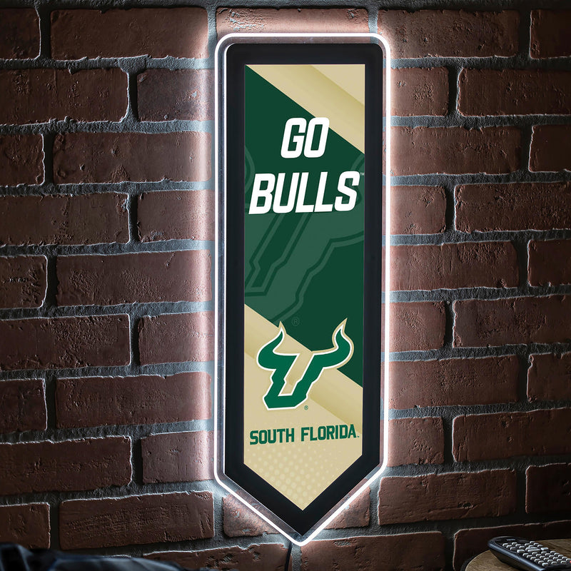 University of South Florida College Pennant Glazelite LED Decor