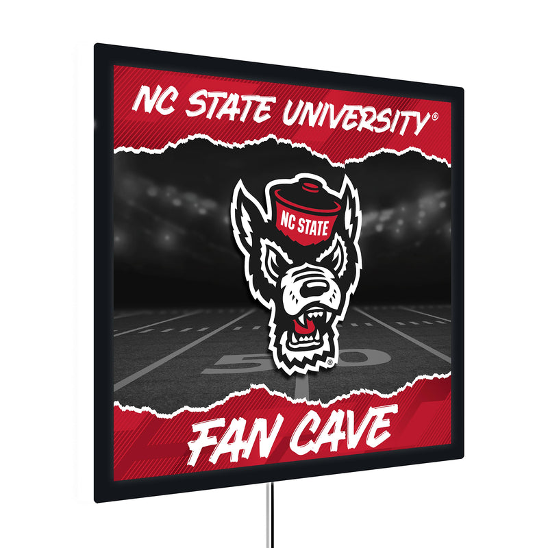 North Carolina State University 23"H x 23"L LED Wall Decor, Edgelite, Square