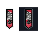 University of Georgia College Pennant Glazelite LED Decor