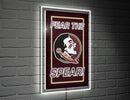 22"H x 14"L NeoLite Wall Decor, Rectangle, Florida State University,8led918nlrt