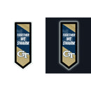 Georgia Tech College Pennant Glazelite LED Decor