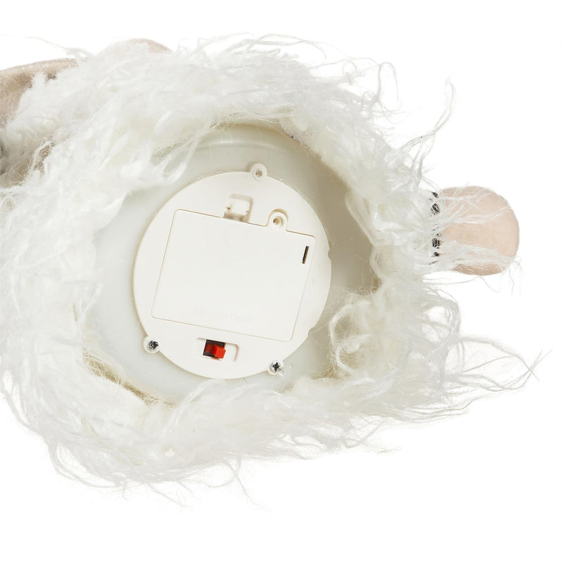 12" LED Fabric Gnome with Ghost Hat Table Décor