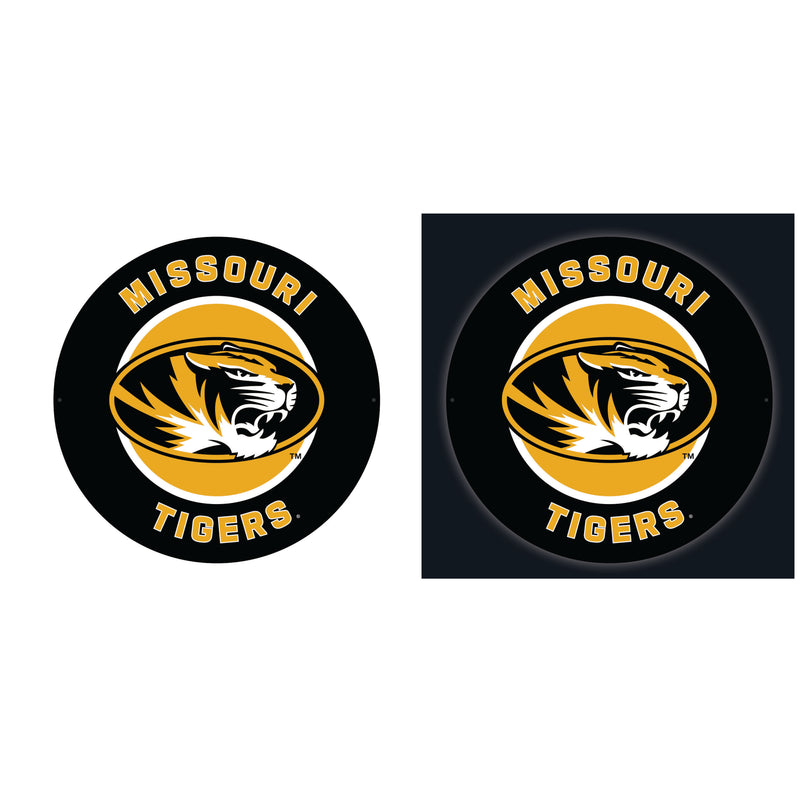 University of Missouri College Large Round Edgelite LED Decor