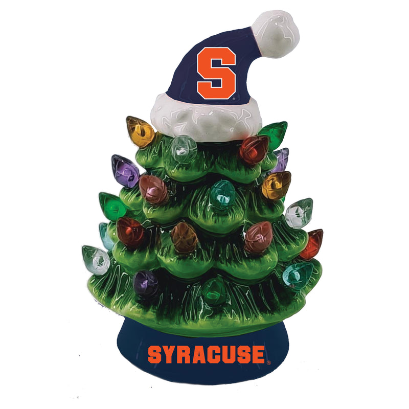 Syracuse University 8" LED Ceramic Christmas Tree