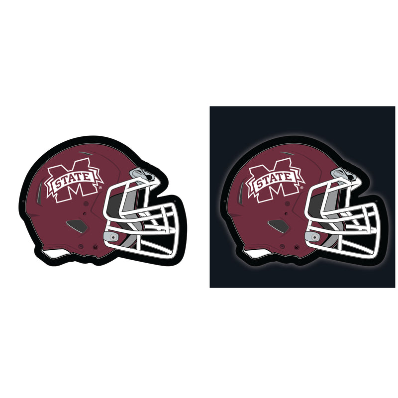 Mississippi State University College Helmet Edgelite LED Decor