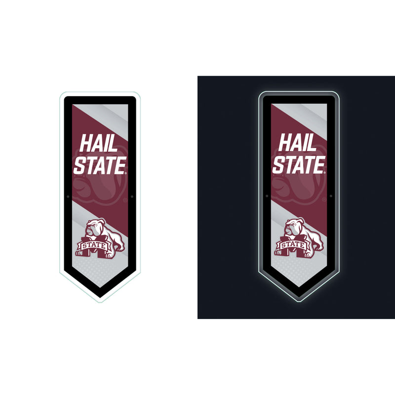 Mississippi State University College Pennant Glazelite LED Decor