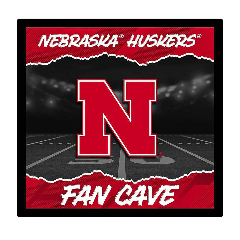 University of Nebraska 23"H x 23"L LED Wall Decor, Edgelite, Square