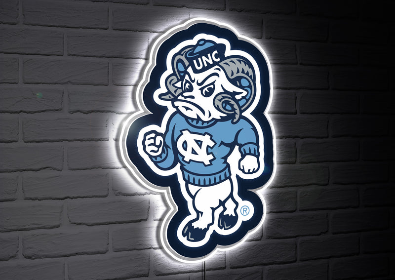 University of North Carolina College Mascot Glazelite LED Decor