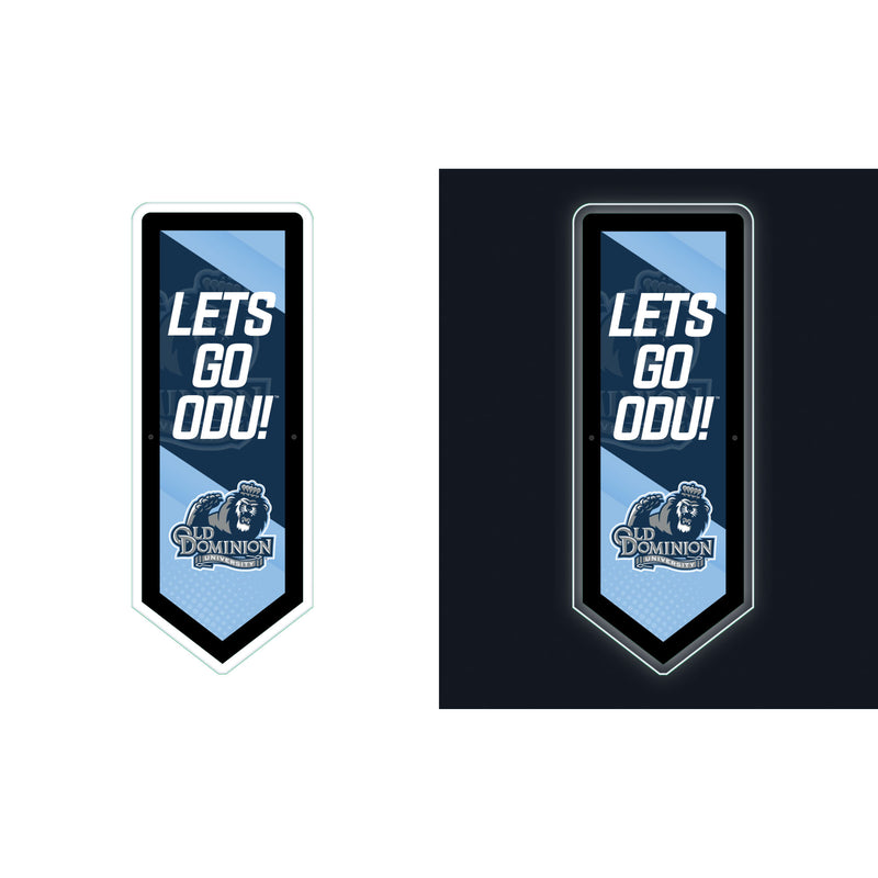Old Dominion University College Pennant Glazelite LED Decor