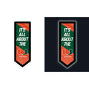 University of Miami College Pennant Glazelite LED Decor