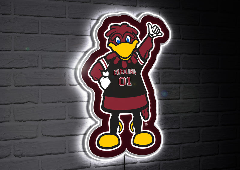 University of South Carolina College Mascot Glazelite LED Decor