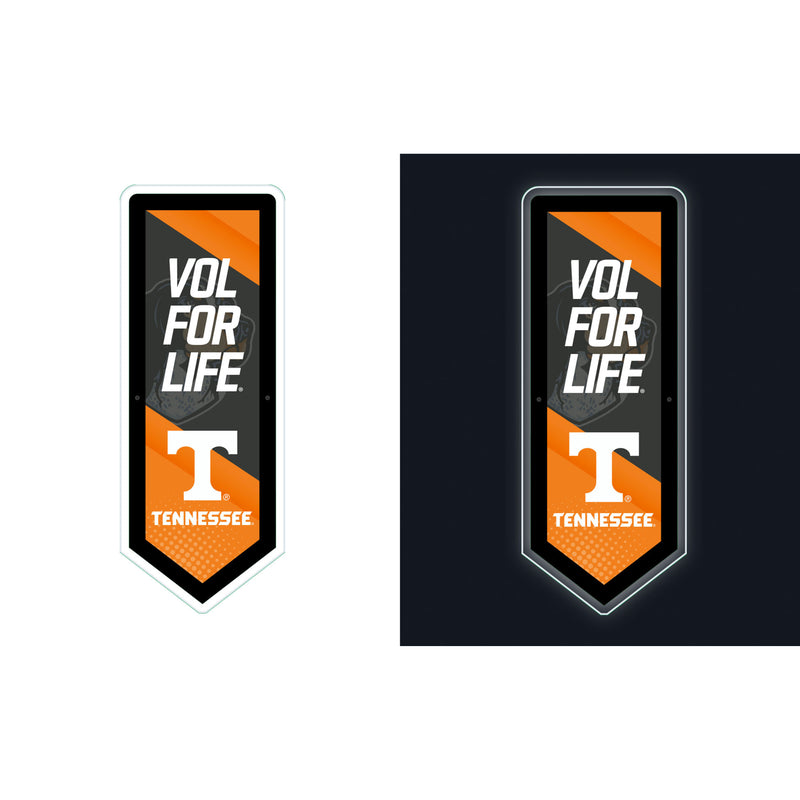 University of Tennessee College Pennant Glazelite LED Decor