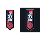 University of Mississippi College Pennant Glazelite LED Decor
