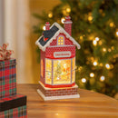 10" LED Santa's Workshop Water Lantern Table Décor