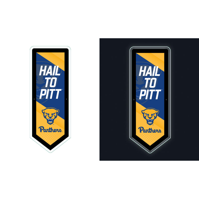 University of Pittsburgh College Pennant Glazelite LED Decor