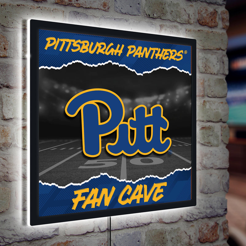 University of Pittsburgh 23"H x 23"L LED Wall Decor, Edgelite, Square
