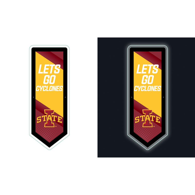 Iowa State University College Pennant Glazelite LED Decor