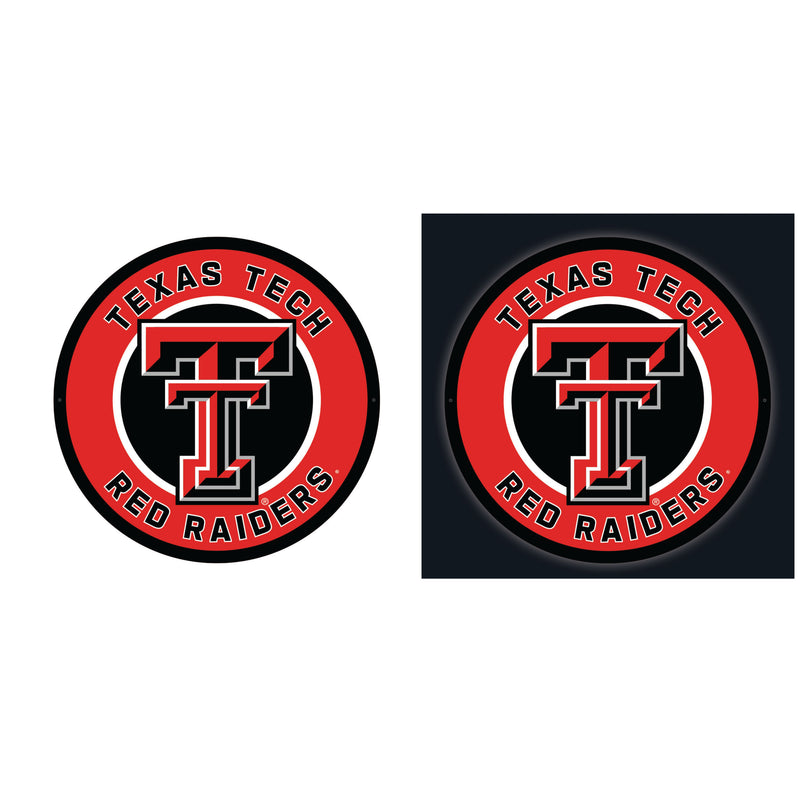 Texas Tech University College Large Round Edgelite LED Decor