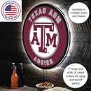 Texas A&M College Large Round Edgelite LED Decor