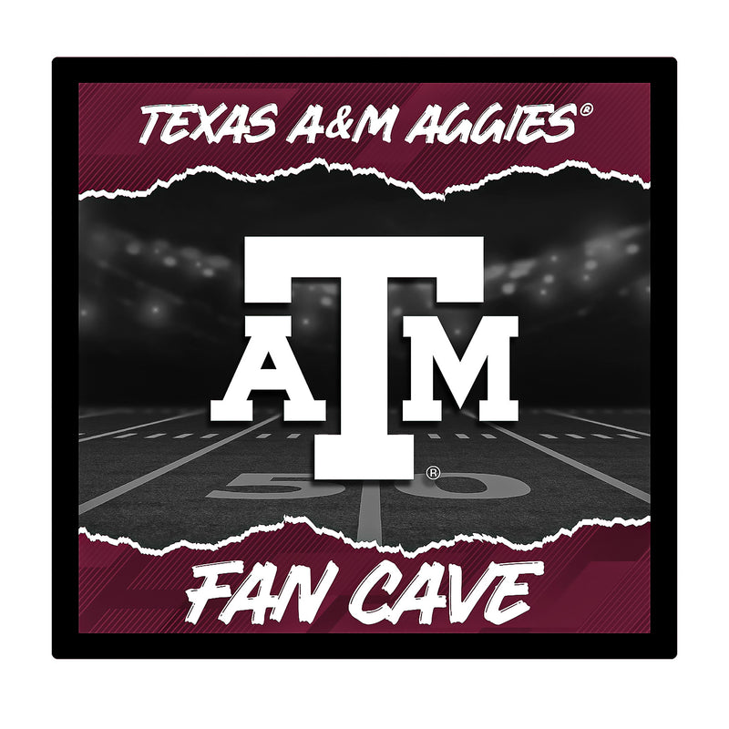 Texas A&M 23"H x 23"L LED Wall Decor, Edgelite, Square